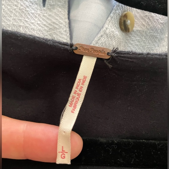 Free People Love Of My Life Midi Dress Black Large - Picture 6 of 9